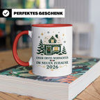 Neues Zuhause Tasse Unser erstes Weihnachten im neuen Zuhaus – Rot [farbe:rot]