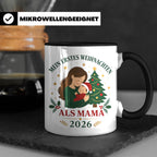 Mama Tasse Mein erstes Weihnachten als Mama 2026 - Geschenk  – Schwarz [farbe:schwarz]