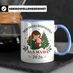 Mama Tasse Mein erstes Weihnachten als Mama 2026 - Geschenk  – Blau [farbe:blau]