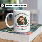Mama Tasse Mein erstes Weihnachten als Mama 2026 - Geschenk  – Weiß [farbe:weiß]