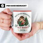 Mama Tasse Mein erstes Weihnachten als Mama 2026 - Geschenk  – Rot [farbe:rot]