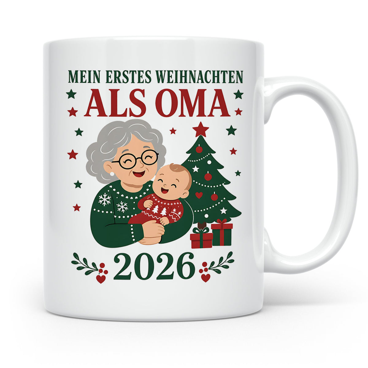Oma Tasse Mein erstes Weihnachten als Oma 2026 - Geschenk fü – Weiß [farbe:weiß]