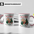 Oma Tasse Mein erstes Weihnachten als Oma 2026 - Geschenk fü – Rosa [farbe:rosa]
