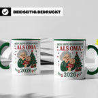 Oma Tasse Mein erstes Weihnachten als Oma 2026 - Geschenk fü – Grün [farbe:grün]