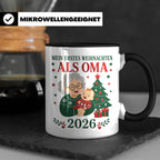 Oma Tasse Mein erstes Weihnachten als Oma 2026 - Geschenk fü – Schwarz [farbe:schwarz]