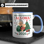 Oma Tasse Mein erstes Weihnachten als Oma 2026 - Geschenk fü – Blau [farbe:blau]