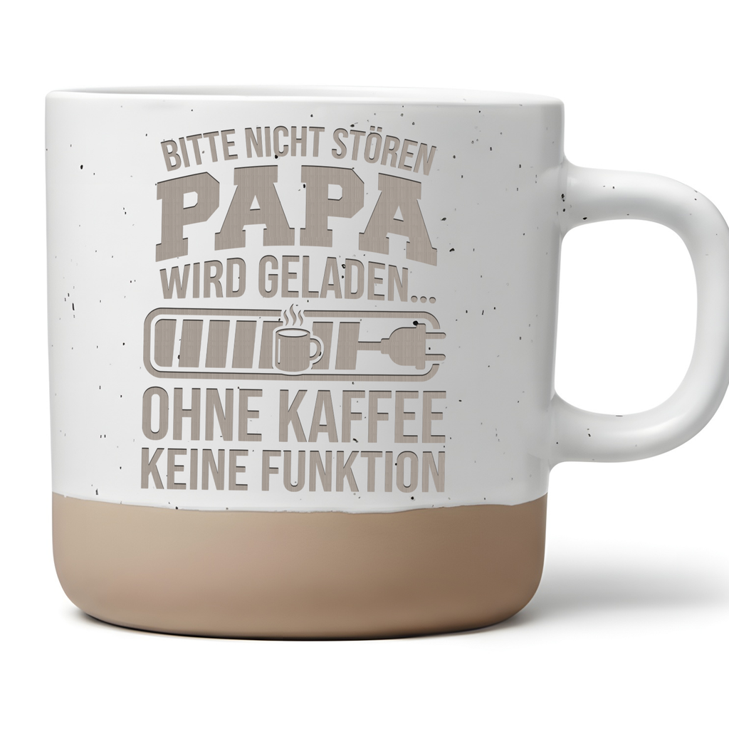 Tasse Papa wird geladen Geschenk für Papa lustige Kaffeetasse Vatertag Büro Tasse Papa Geschenk Kaffeebecher lustiger Spruch Geschenkidee