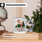 Opa Tasse Mein erstes Weihnachten als Opa 2026 - Geschenk fü – Blau [farbe:blau]