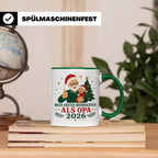 Opa Tasse Mein erstes Weihnachten als Opa 2026 - Geschenk fü – Grün [farbe:grün]