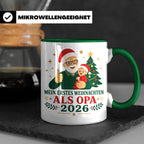 Opa Tasse Mein erstes Weihnachten als Opa 2026 - Geschenk fü – Grün [farbe:grün]