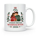 Pärchen Tasse Unser erstes Weihnachten 2026 - Geschenk für P – Weiß [farbe:weiß]
