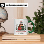 Pärchen Tasse Unser erstes Weihnachten 2026 - Geschenk für P – Grün [farbe:grün]