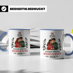 Pärchen Tasse Unser erstes Weihnachten 2026 - Geschenk für P – Blau [farbe:blau]