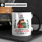 Pärchen Tasse Unser erstes Weihnachten 2026 - Geschenk für P – Schwarz [farbe:schwarz]