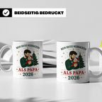 Papa Tasse Mein erstes Weihnachten als Papa 2026 - Geschenk  – Weiß [farbe:weiß]