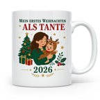 Tante Tasse Mein erstes Weihnachten als Tante 2026 - Geschen – Weiß [farbe:weiß]