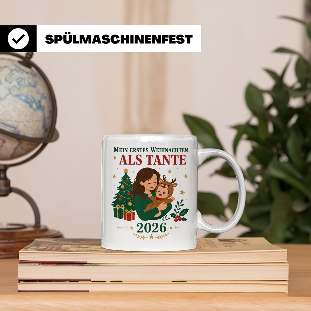 Tante Tasse Mein erstes Weihnachten als Tante 2026 - Geschen – Weiß [farbe:weiß]
