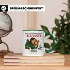 Tante Tasse Mein erstes Weihnachten als Tante 2026 - Geschen – Grün [farbe:grün]