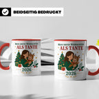 Tante Tasse Mein erstes Weihnachten als Tante 2026 - Geschen – Rot [farbe:rot]