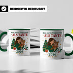 Tante Tasse Mein erstes Weihnachten als Tante 2026 - Geschen – Grün [farbe:grün]