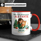 Tante Tasse Mein erstes Weihnachten als Tante 2026 - Geschen – Rot [farbe:rot]