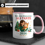 Tante Tasse Mein erstes Weihnachten als Tante 2026 - Geschen – Rosa [farbe:rosa]