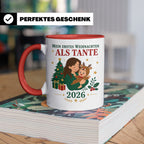 Tante Tasse Mein erstes Weihnachten als Tante 2026 - Geschen – Rot [farbe:rot]