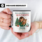 Tante Tasse Mein erstes Weihnachten als Tante 2026 - Geschen – Schwarz [farbe:schwarz]