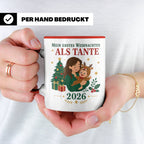 Tante Tasse Mein erstes Weihnachten als Tante 2026 - Geschen – Rot [farbe:rot]