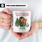 Tante Tasse Mein erstes Weihnachten als Tante 2026 - Geschen – Rosa [farbe:rosa]