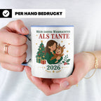 Tante Tasse Mein erstes Weihnachten als Tante 2026 - Geschen – Blau [farbe:blau]