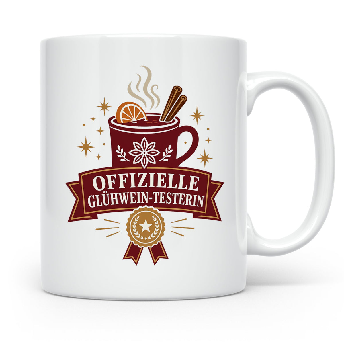 Glühwein Tasse Offizielle Glühwein Testerin - Lustiges Gesch – Weiß [farbe:weiß]