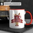 Glühwein Tasse Offizielle Glühwein Testerin - Lustiges Gesch – Rot [farbe:rot]