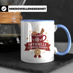 Glühwein Tasse Offizielle Glühwein Testerin - Lustiges Gesch – Blau [farbe:blau]