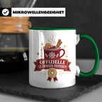 Glühwein Tasse Offizielle Glühwein Testerin - Lustiges Gesch – Grün [farbe:grün]