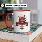 Glühwein Tasse Offizielle Glühwein Testerin - Lustiges Gesch – Rot [farbe:rot]