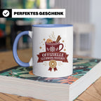 Glühwein Tasse Offizielle Glühwein Testerin - Lustiges Gesch – Blau [farbe:blau]