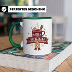 Glühwein Tasse Offizielle Glühwein Testerin - Lustiges Gesch – Grün [farbe:grün]