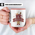 Glühwein Tasse Offizielle Glühwein Testerin - Lustiges Gesch – Rot [farbe:rot]