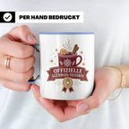 Glühwein Tasse Offizielle Glühwein Testerin - Lustiges Gesch – Blau [farbe:blau]
