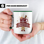 Glühwein Tasse Offizielle Glühwein Testerin - Lustiges Gesch – Grün [farbe:grün]