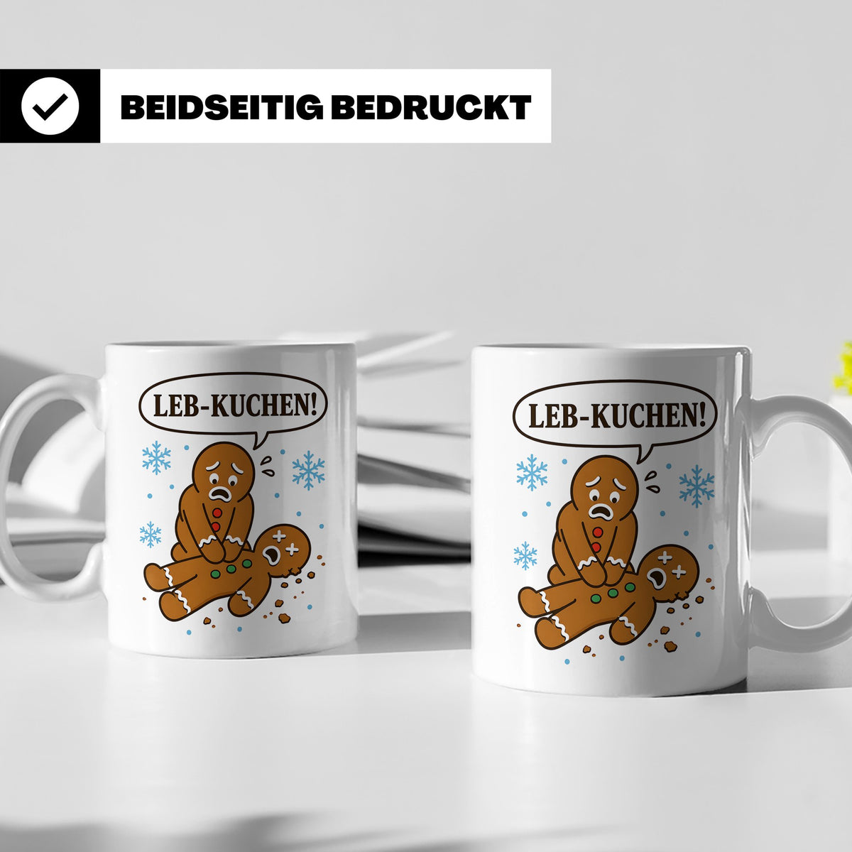 Lebkuchen Tasse Leb Kuchen Wortspiel - Lustiges Geschenk für – Weiß [farbe:weiß]