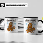 Lebkuchen Tasse Leb Kuchen Wortspiel - Lustiges Geschenk für – Schwarz [farbe:schwarz]