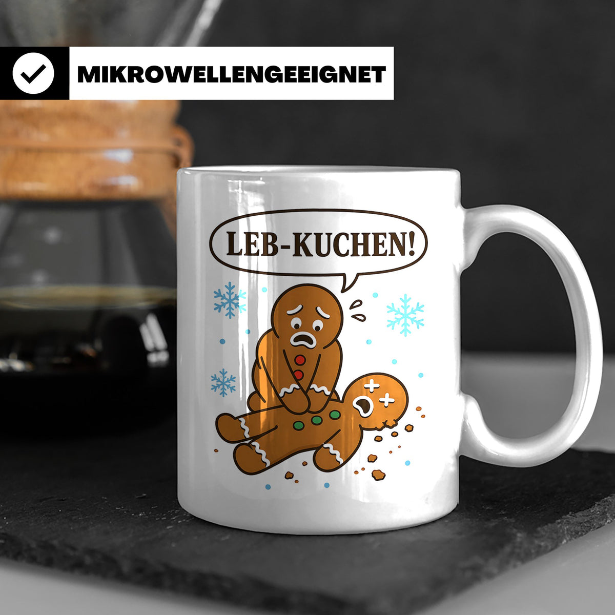 Lebkuchen Tasse Leb Kuchen Wortspiel - Lustiges Geschenk für – Weiß [farbe:weiß]
