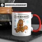 Lebkuchen Tasse Leb Kuchen Wortspiel - Lustiges Geschenk für – Rot [farbe:rot]