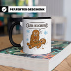Lebkuchen Tasse Leb Kuchen Wortspiel - Lustiges Geschenk für – Schwarz [farbe:schwarz]