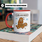 Lebkuchen Tasse Leb Kuchen Wortspiel - Lustiges Geschenk für – Rot [farbe:rot]