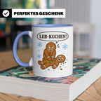 Lebkuchen Tasse Leb Kuchen Wortspiel - Lustiges Geschenk für – Blau [farbe:blau]