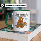 Lebkuchen Tasse Leb Kuchen Wortspiel - Lustiges Geschenk für – Grün [farbe:grün]