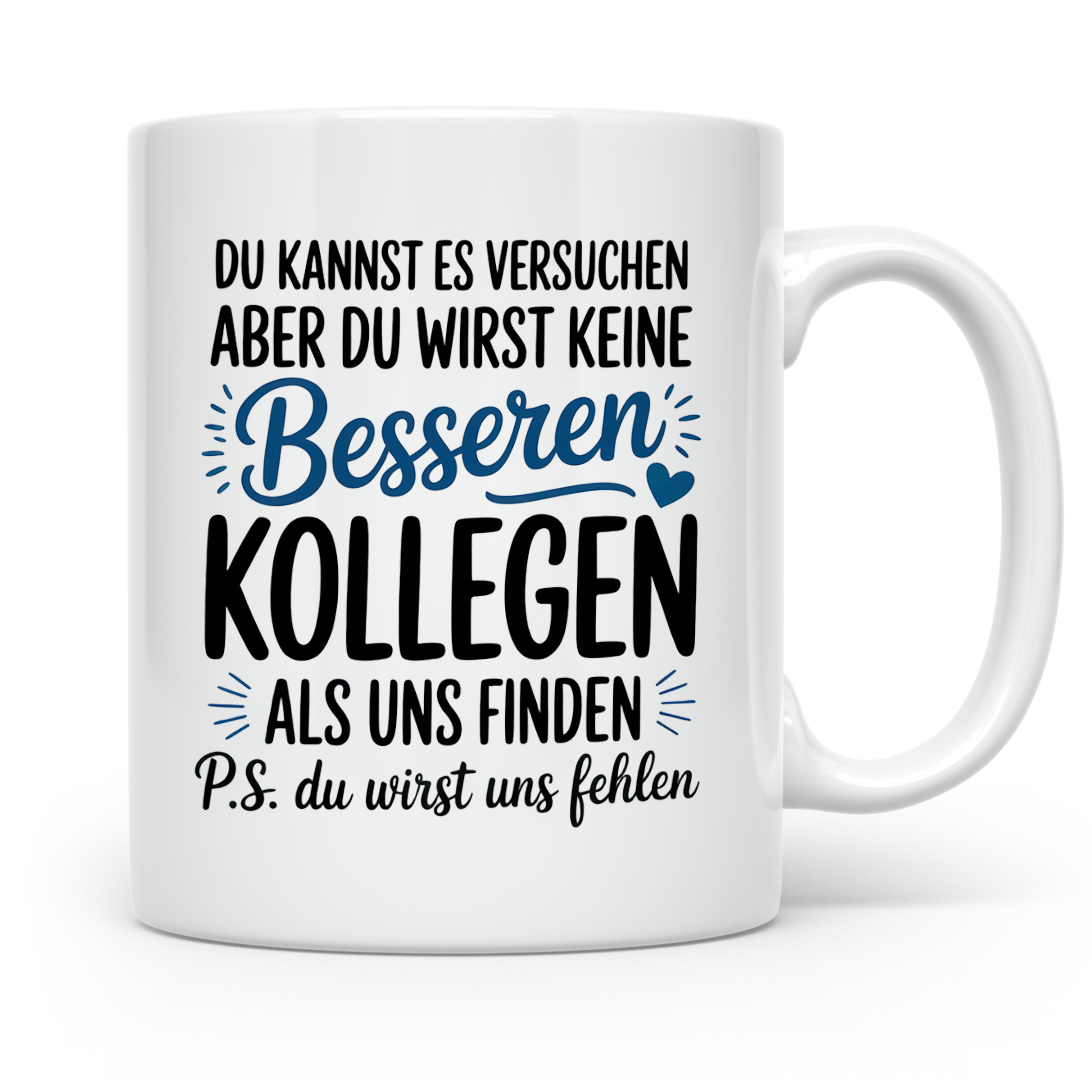 Abschiedsgeschenk Kollegen Tasse Jobwechsel Neue Herausforde – Weiß [farbe:weiß]